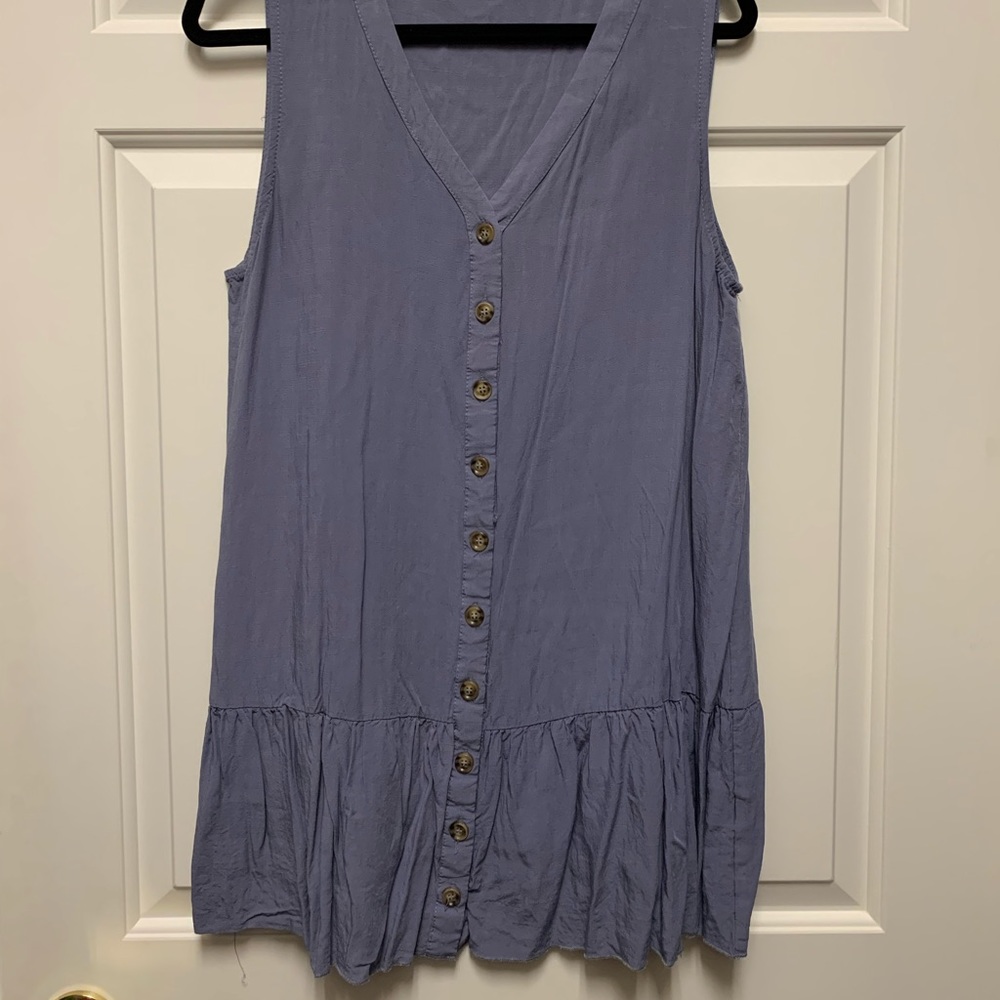Sleeveless Button Down Dress